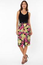 Blumarine summer lemon print vintage skirt