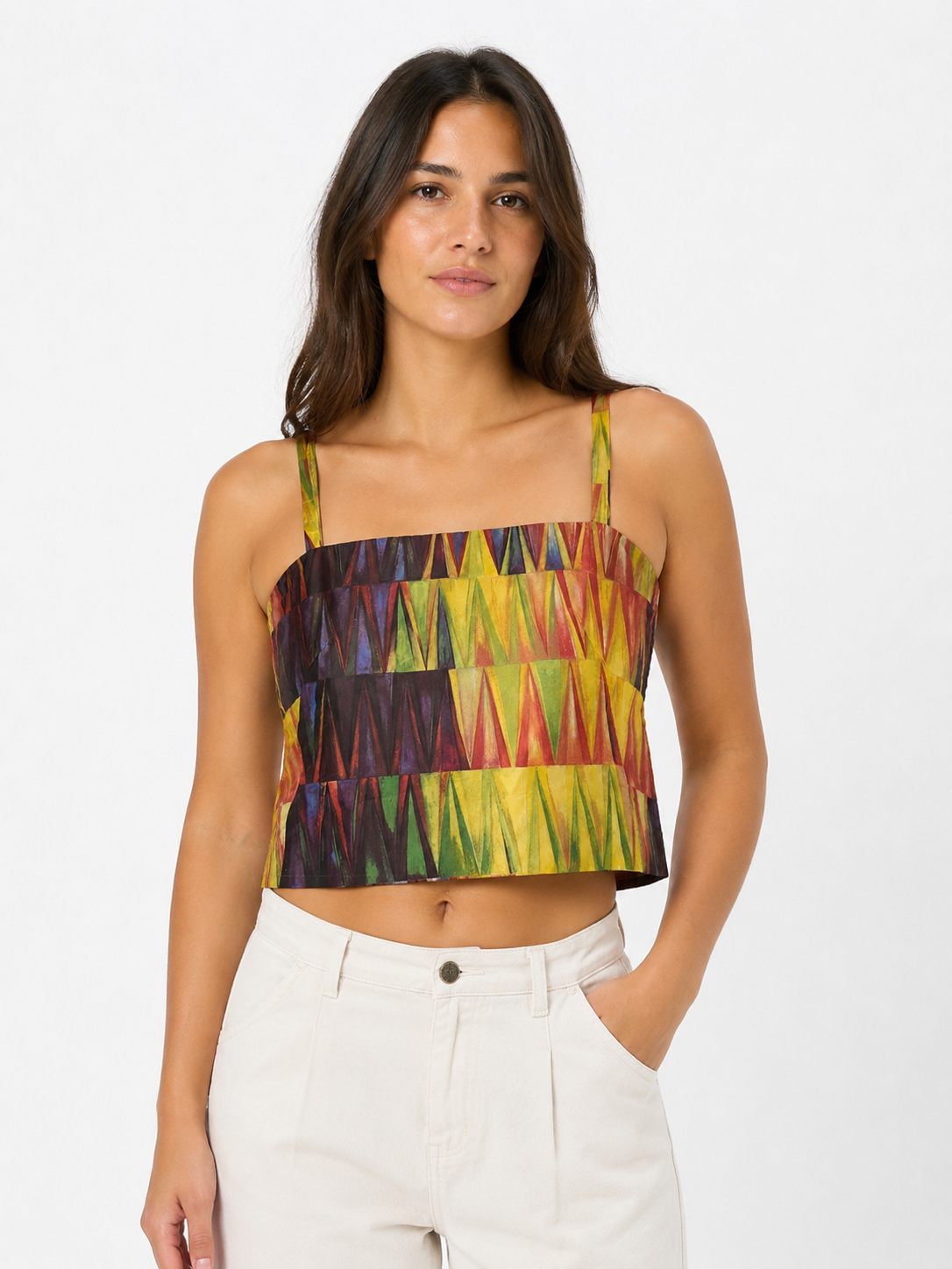 Iceberg SS 1999 silk multicolored top
