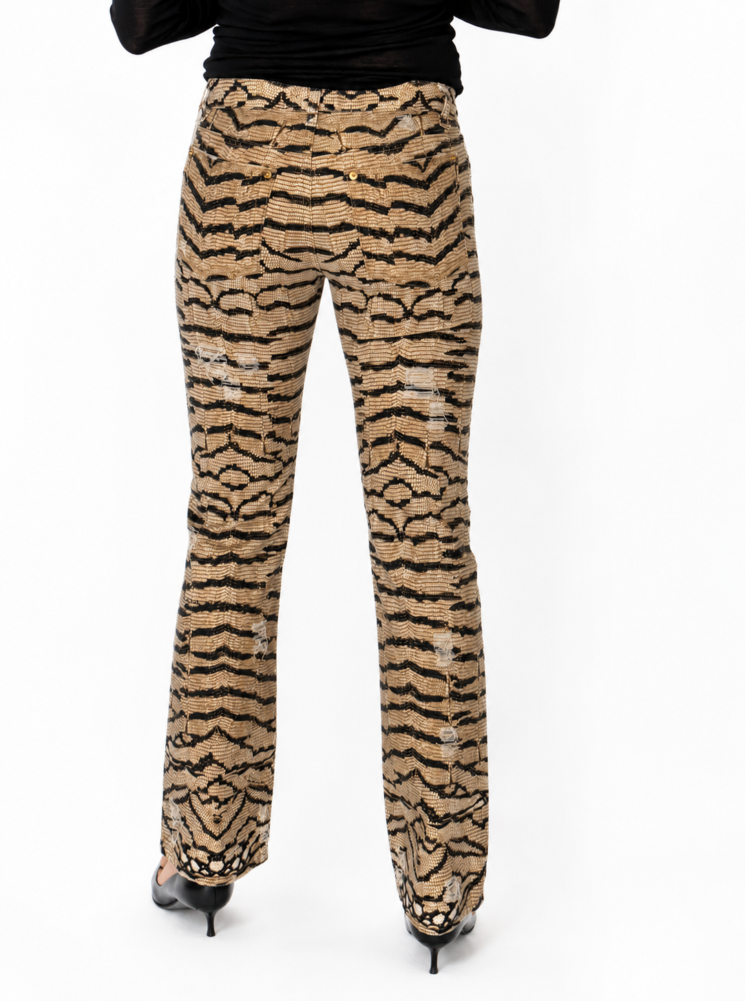 Roberto Cavalli SS 2005 Runway print pants jeans