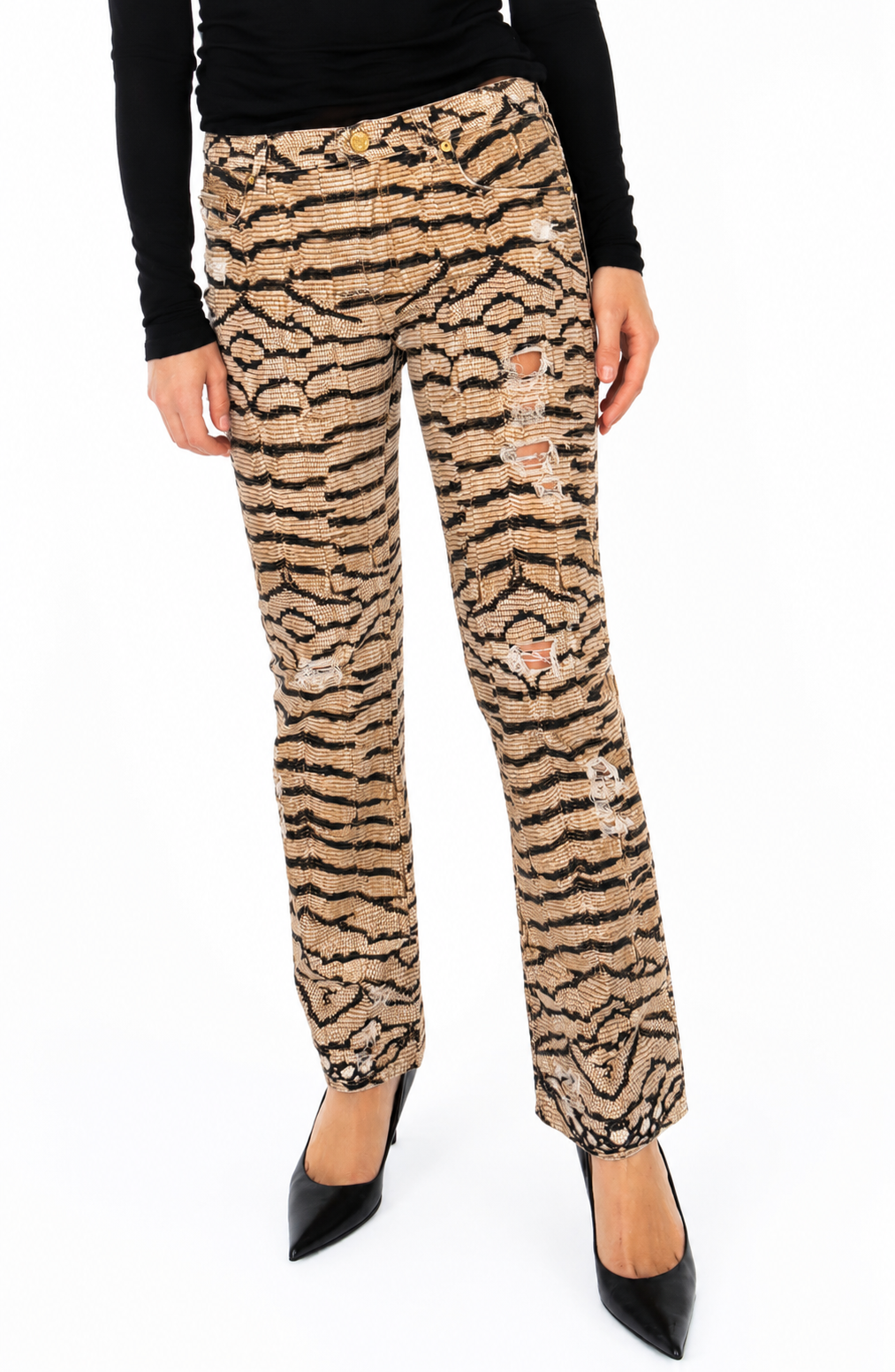 Roberto Cavalli SS 2005 Runway print pants jeans