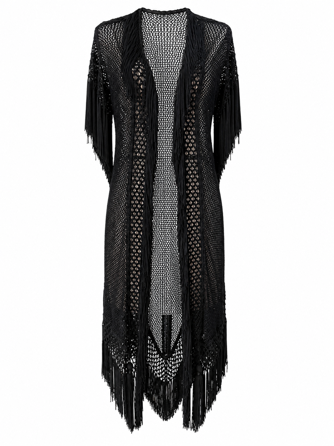 Moschino Couture cardigan fringe napes 90s