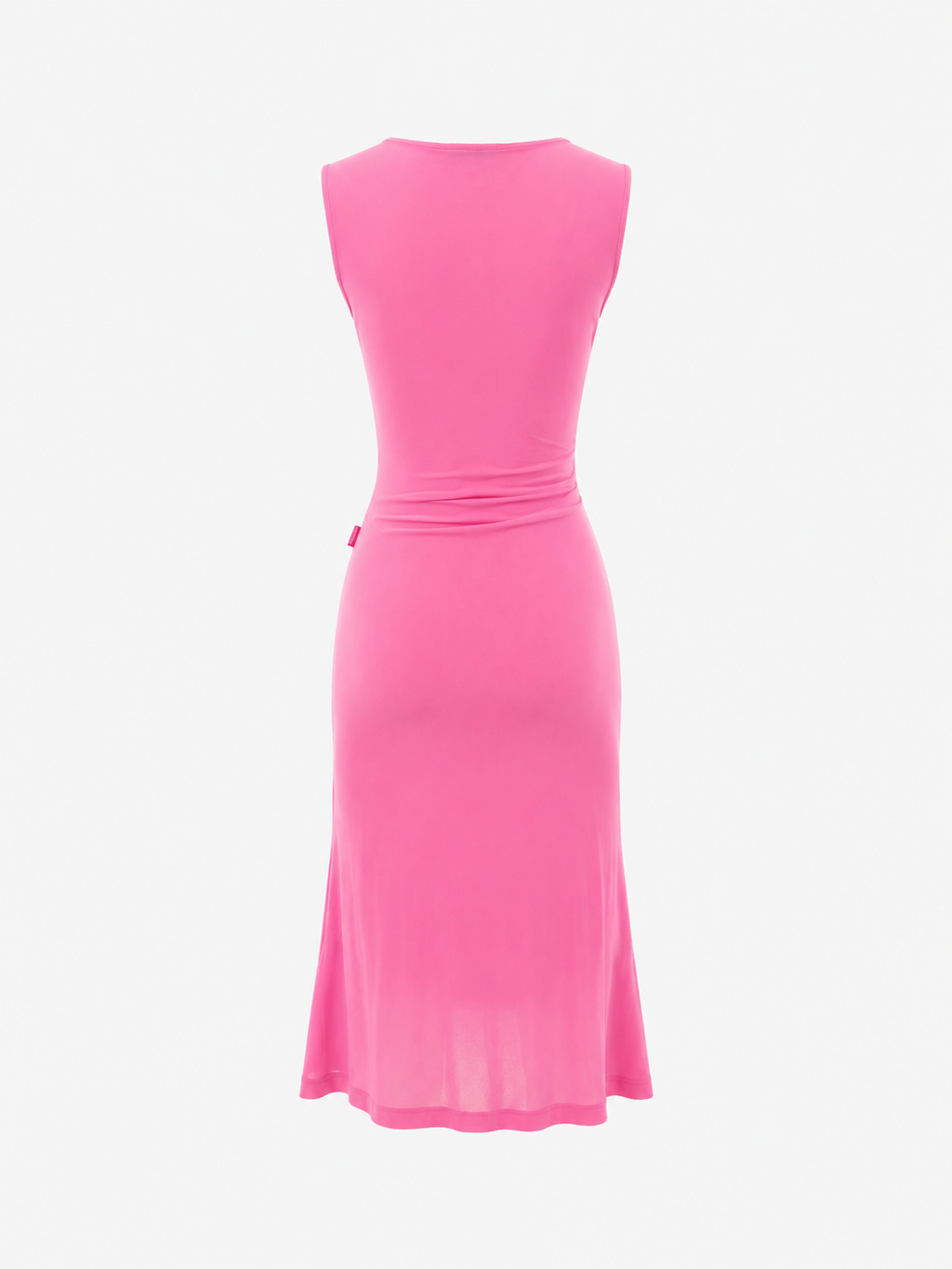Moschino 90s pink Barbie dress mesh sheer silver rings
