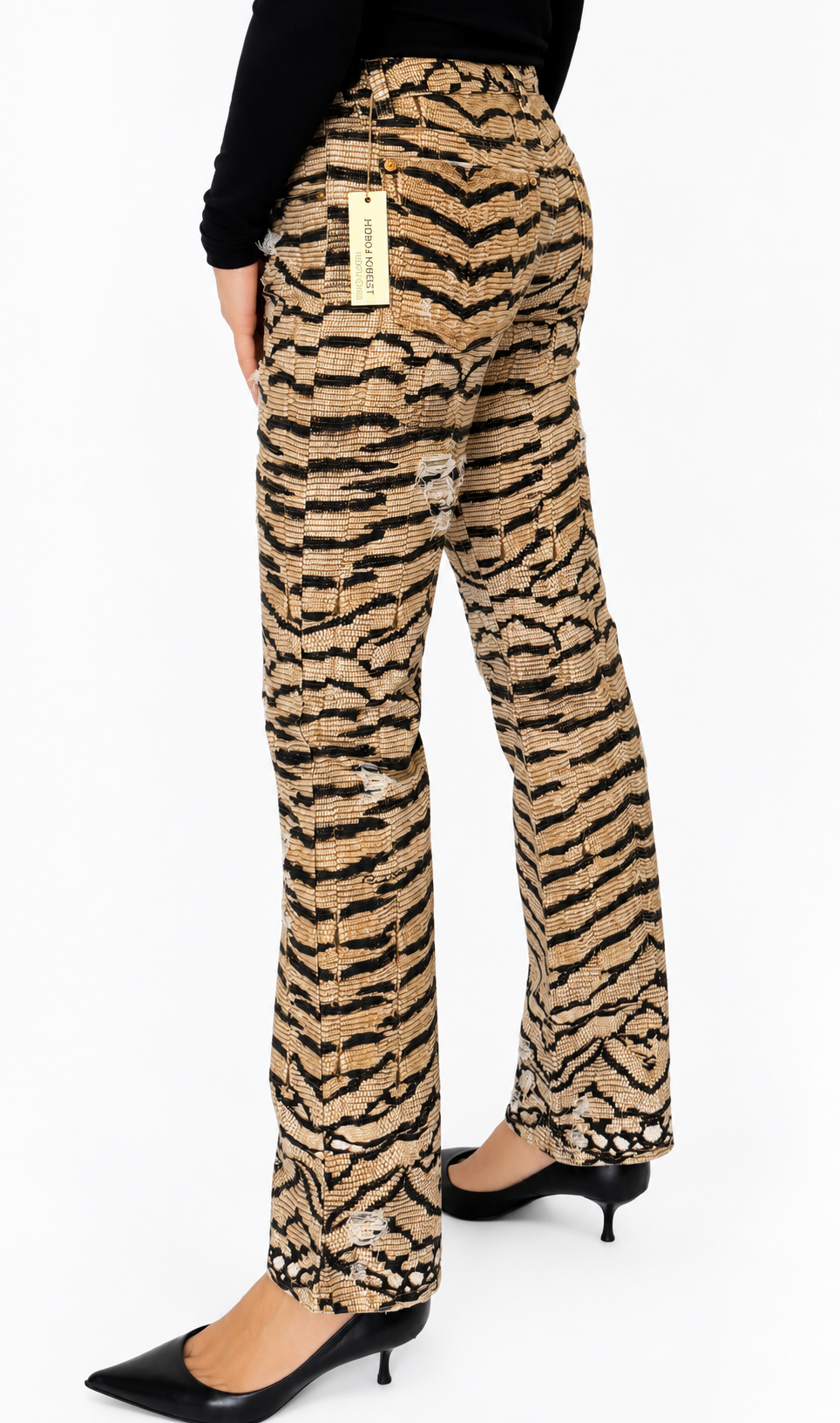 Roberto Cavalli SS 2005 Runway print pants jeans