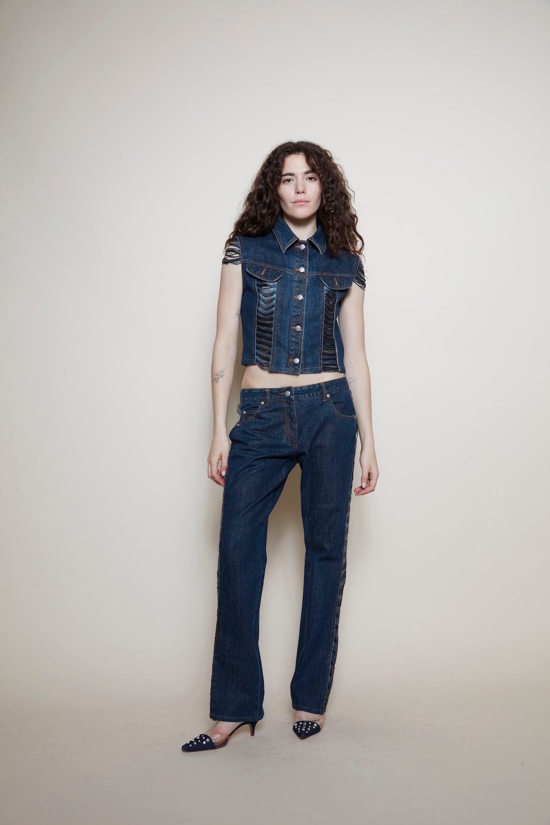 Jean Paul Gaultier S/S 2002 denim co-ord