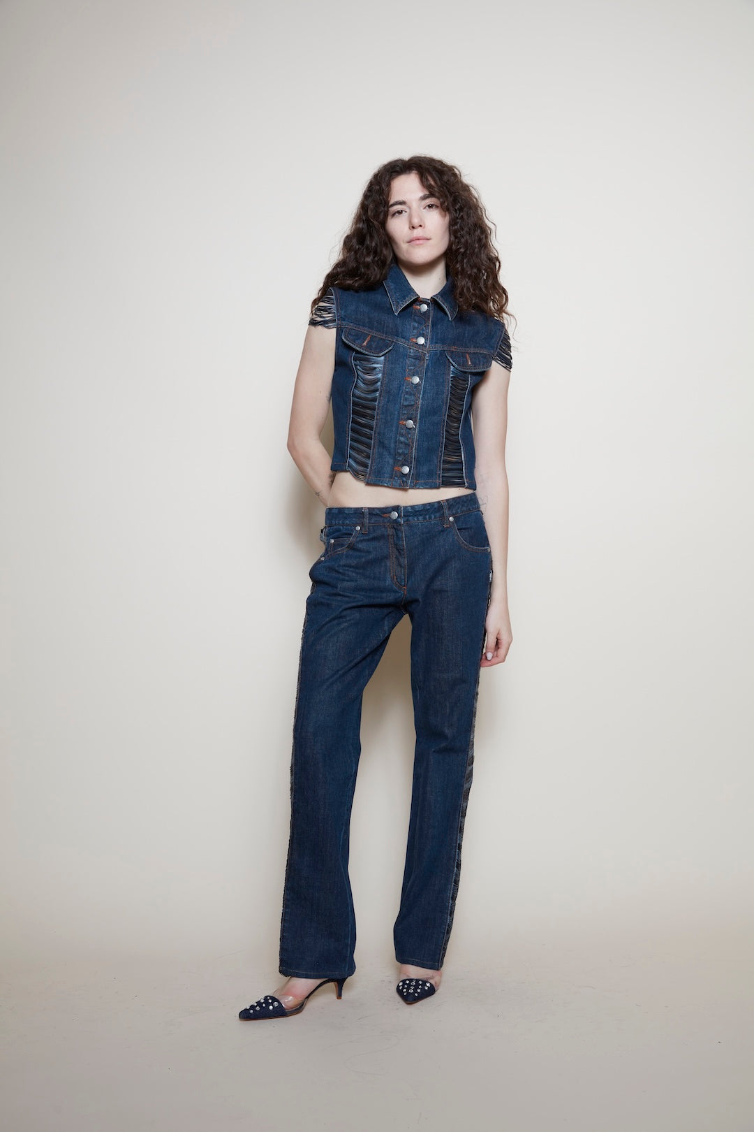 Jean Paul Gaultier S/S 2002 denim co-ord