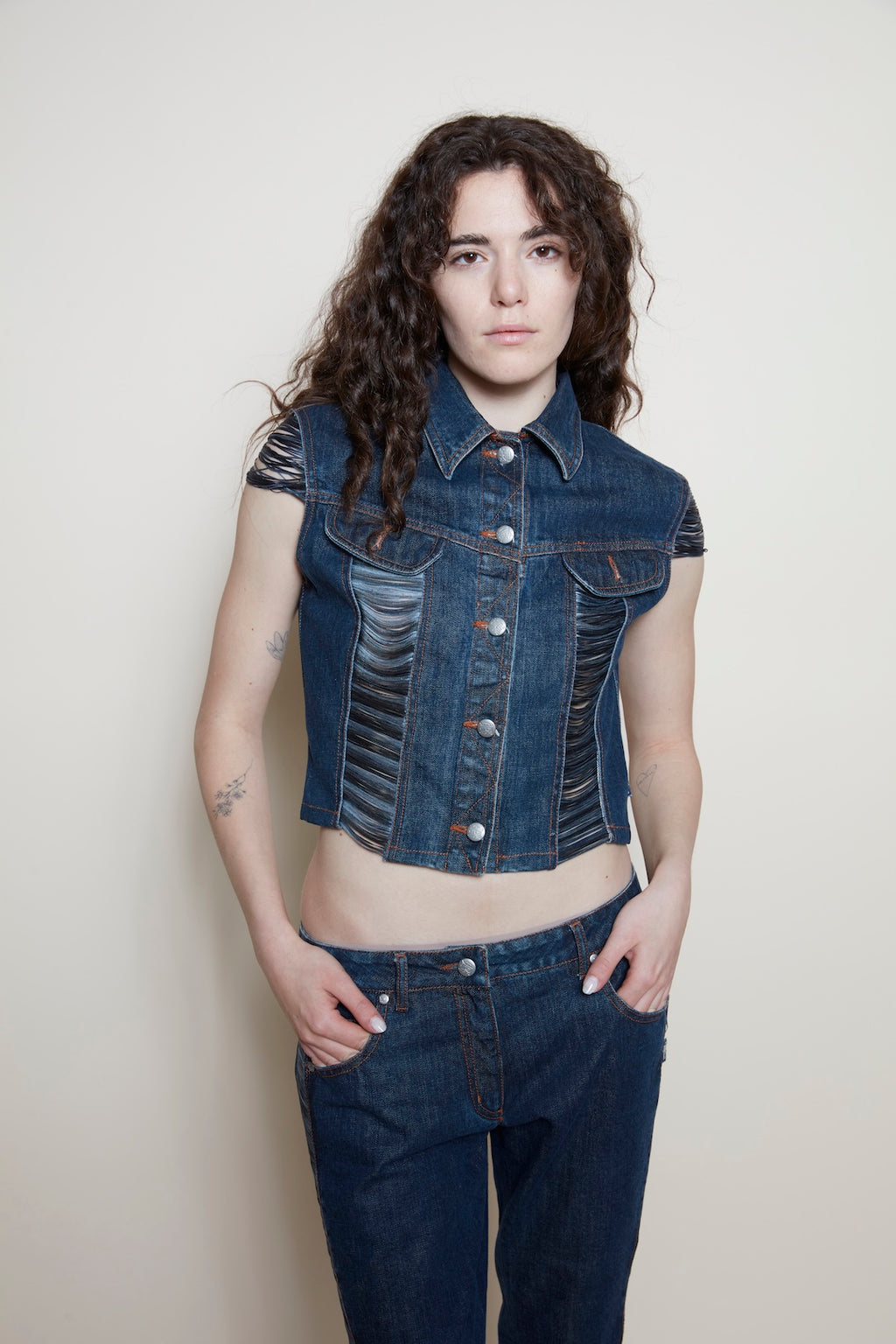 Jean Paul Gaultier S/S 2002 denim co-ord