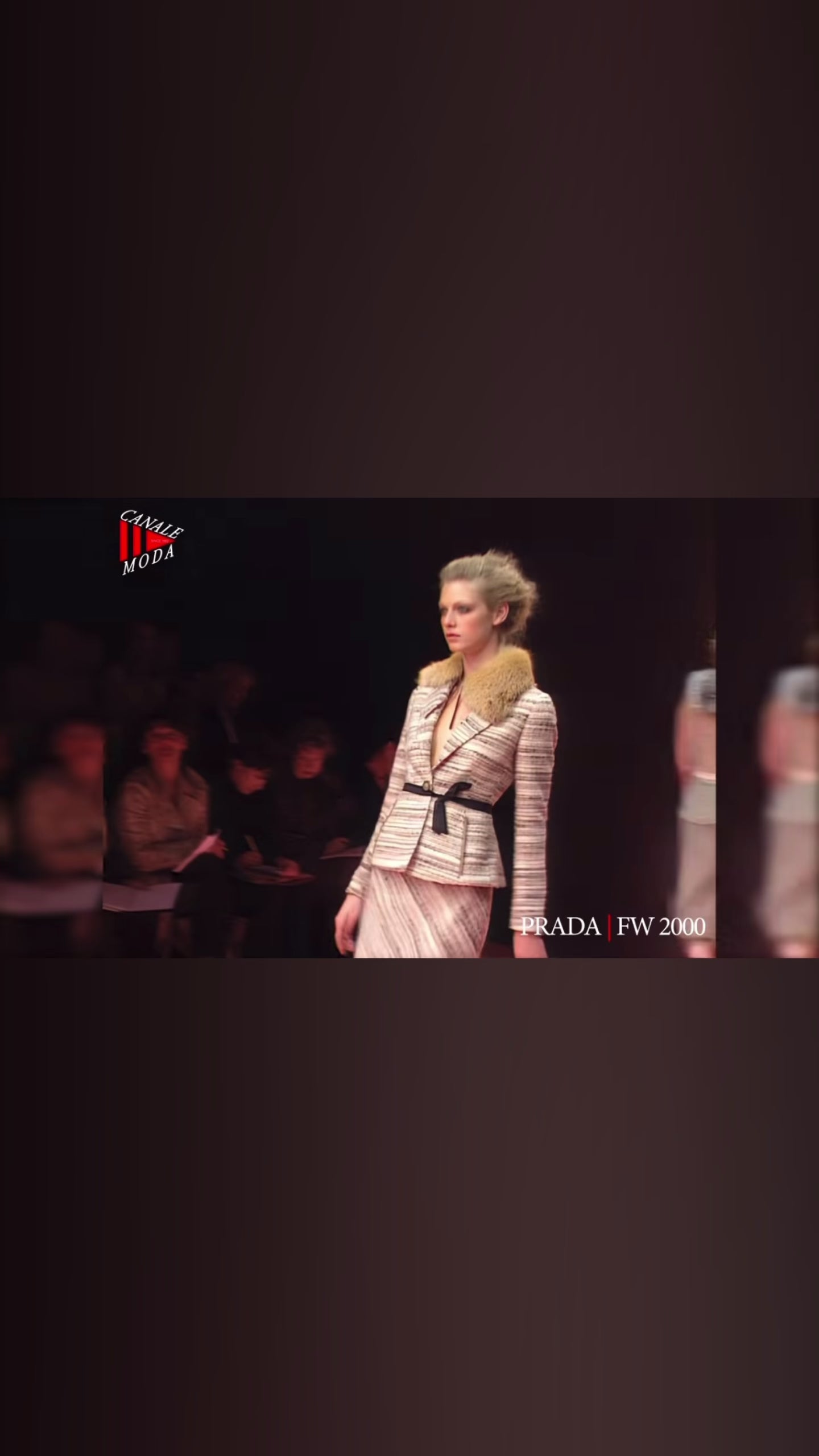 Rare Prada Runway full look FW 2000 wool tailleur set