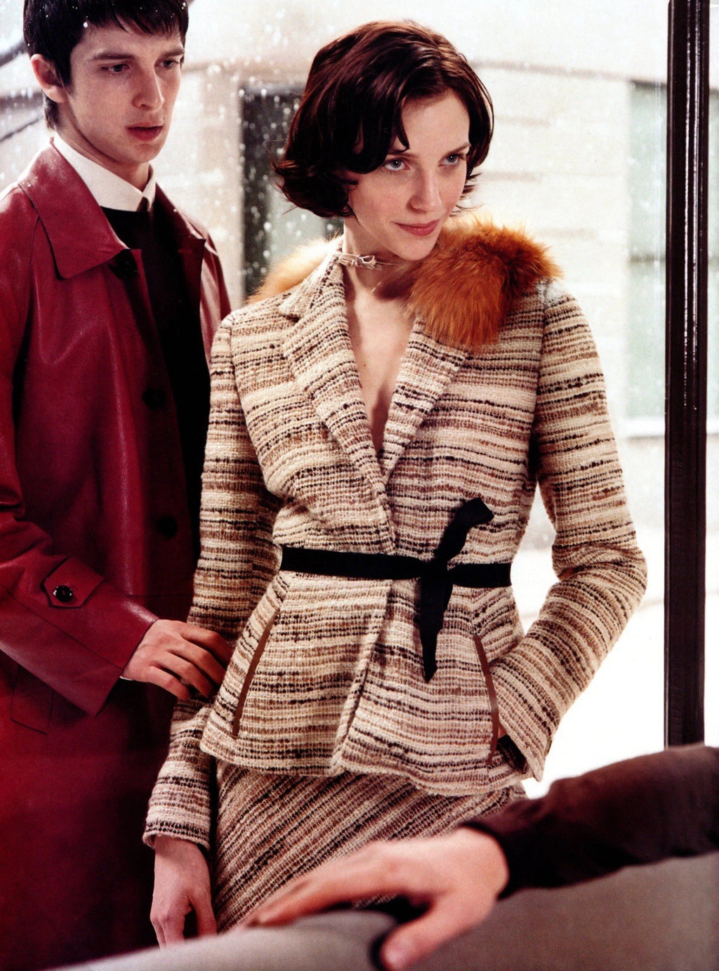 Rare Prada Runway full look FW 2000 wool tailleur set