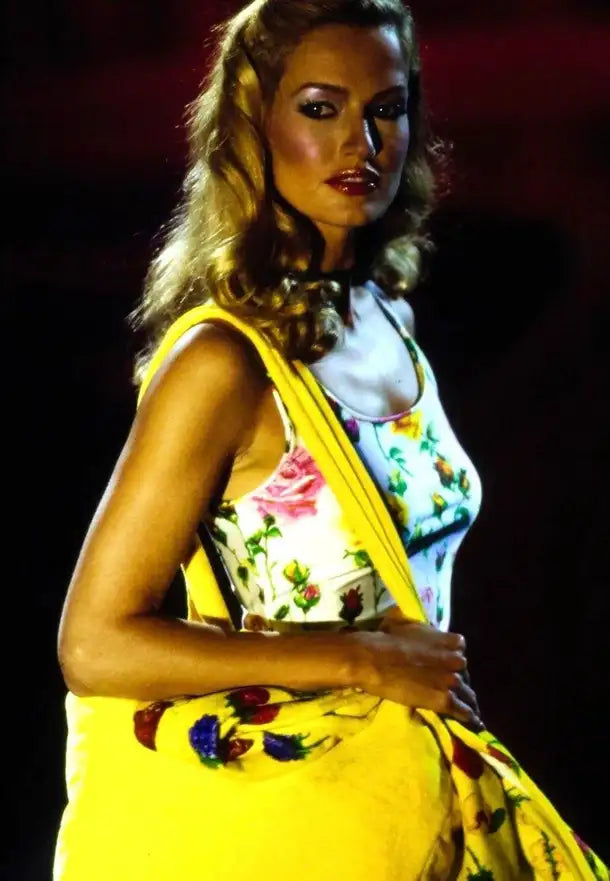 Gianni Versace S/S 1995 Fruit Butterfly summer dress