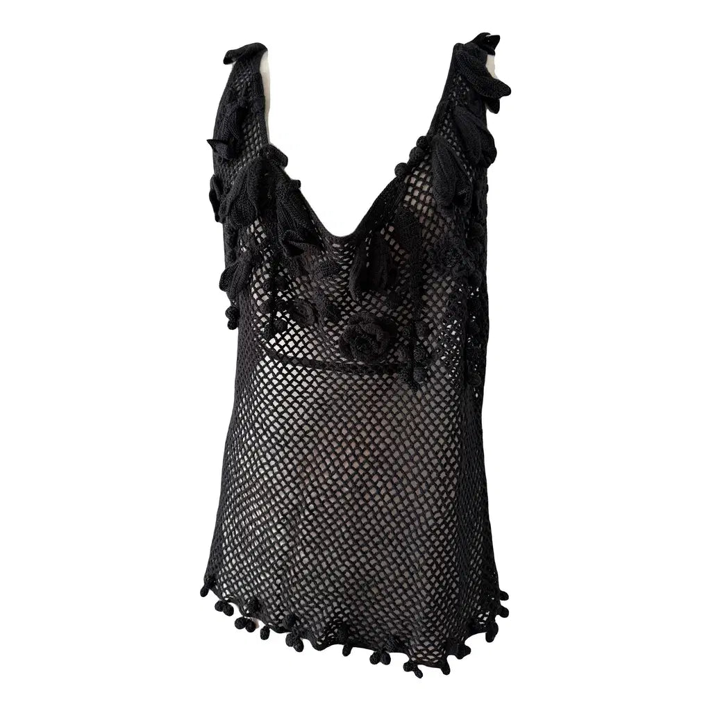 Moschino Cheap and Chic top crochet vintage