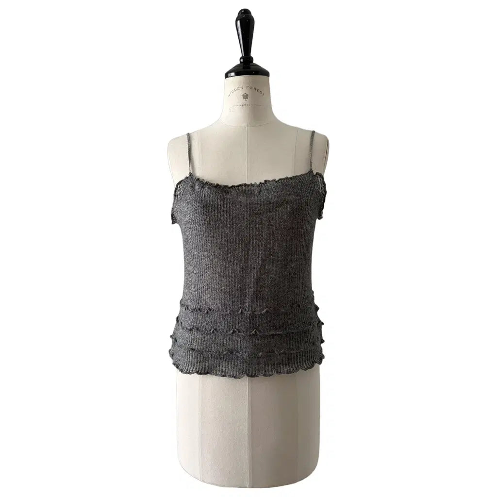 Moschino gray wool top vintage
