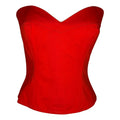 Yves Saint Laurent bustier red top 80s