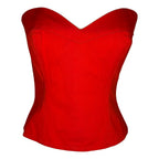 Yves Saint Laurent bustier red top 80s