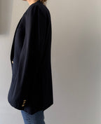Valentino oversize blue wool blazer 90s